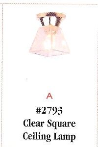 Clear Square Ceiling Lamp 2793