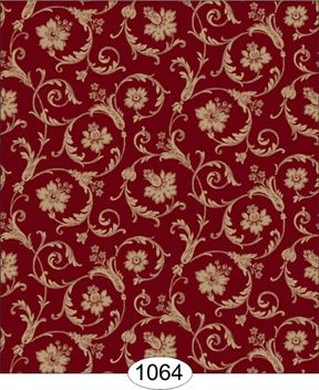 Cottage Acanthus Scroll - Red WAL1064