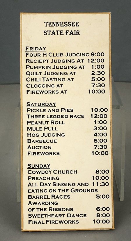 County Fair Sign mc01759