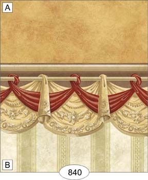 Curtain Swag - Cream WAL0840