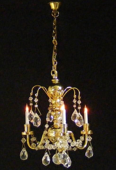 CK3019 Renaissance 3 Up-Arm Crystal Chandelier ck3019