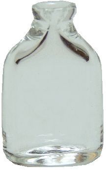Clear Glass Flask hb131