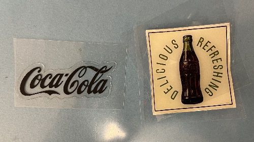 Coca Cola stick on 3 D signs mn414