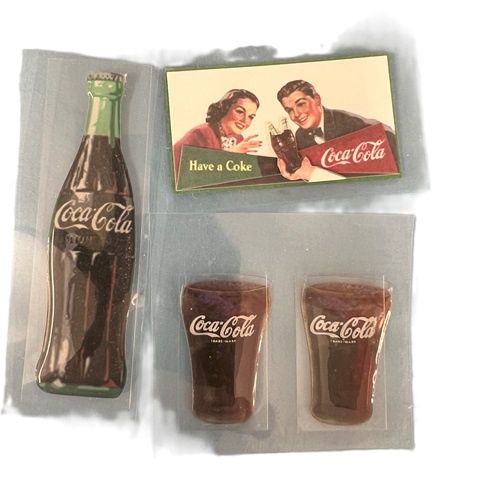 Coca Cola stick on 3 D signs 2 mn155