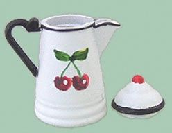 Coffee Pot with Cherries car1551-1