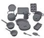 Cookware Kit, Black, 14 Pcs. CB2213