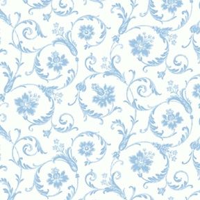 Cottage Acanthus Scroll - Blue WAL1062