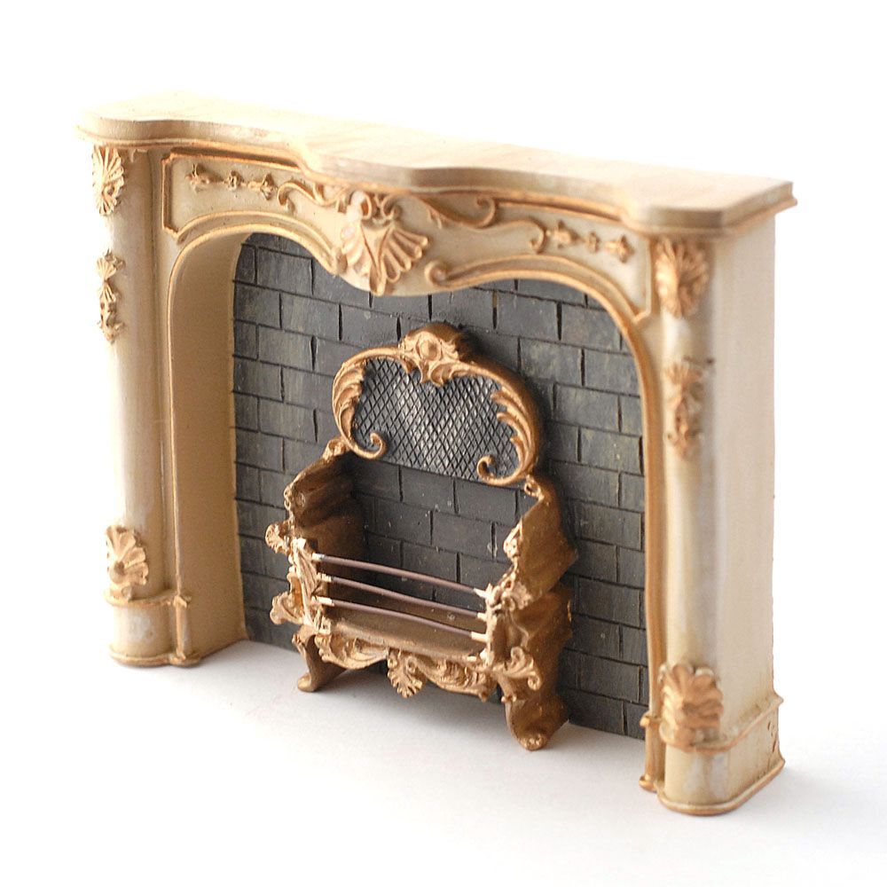 Cream Marble Fireplace rp18593