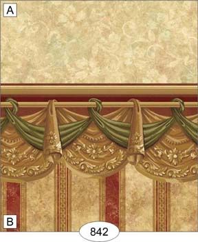 Curtain Swag - Gold WAL0842