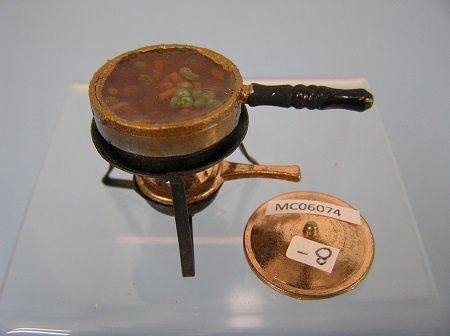 Copper Serving Saucepan with Lid mc06074