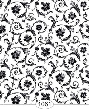 Cottage Acanthus Scroll - Black WAL1061