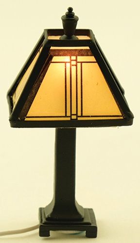 Craftsman Black Tiffany Lamp MH1045