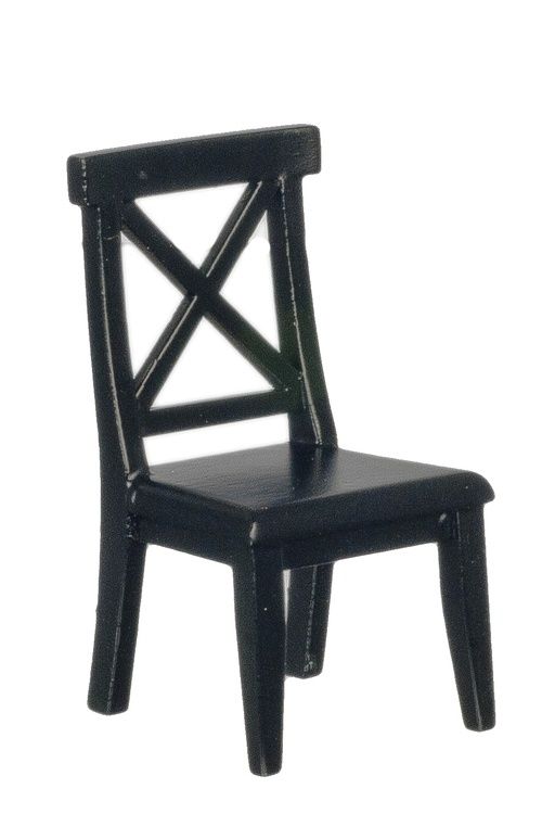 AZT5810 Cross Buck Chair Black