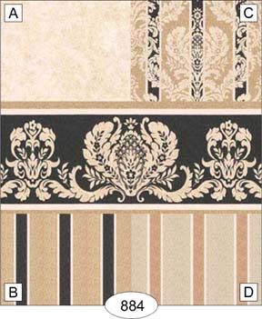 Damask - Black WAL0884