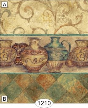 Clay Pots - Turquoise WAL1210