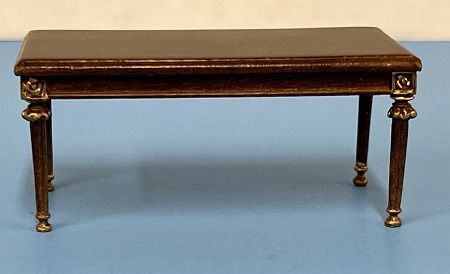 Coffee Table with Gold Accents in Walnut Finish b3183w