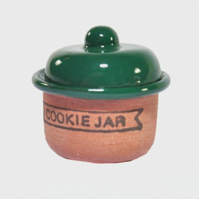 Cookie Jar with Green Glaze CP023G