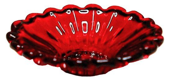 Crystal Red Glass Platter bdhb036
