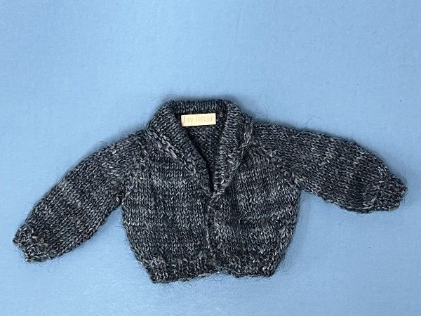Denim Blue Variegated Button Down Sweater JG5415