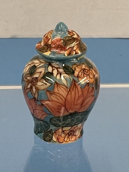 Colorful Floral Ginger Jar ALA225