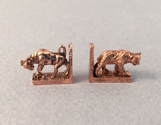Copper Bookends - Bull/Bear BDj017