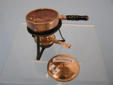 Copper Serving Saucepan with Lid mc06073