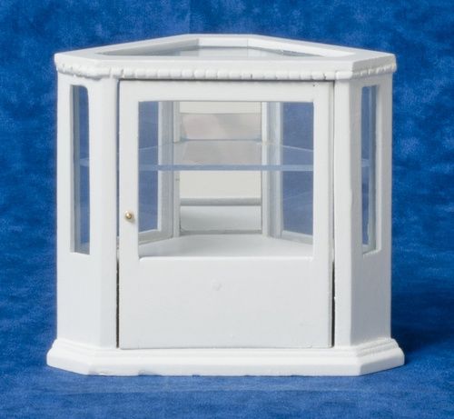 Corner Display Cabinet, White t5445