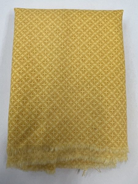 Cotton Print with Yellow and Gold Diamonds fabric122