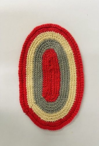 Crocheted, oval rug MC1790x