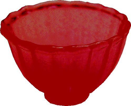 Crystal Red Glass Bowl hb025