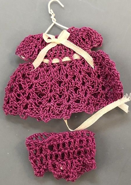 Deep Raspberry Crocheted Outfit LV23051