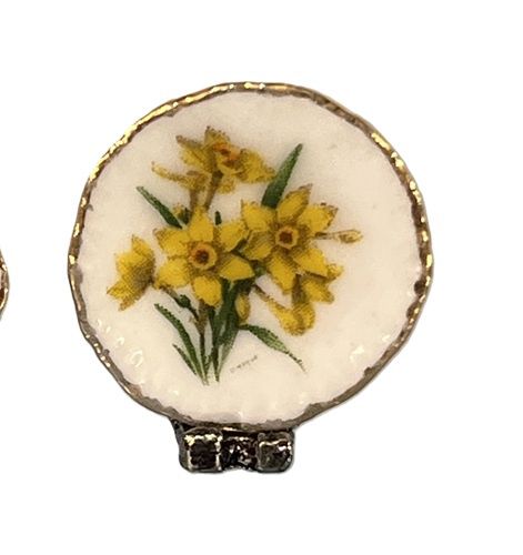 Decorative Plate with Daffodil mc1079xc