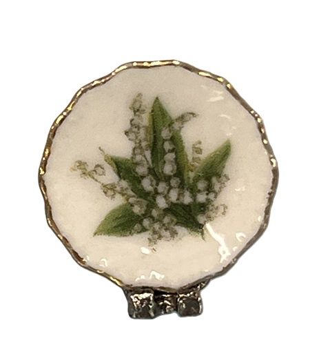 Decorative Plate with Lily of the Valley mc1079xb