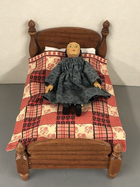 Doll Bed for Hitty or Other Larger Dolls BB0001