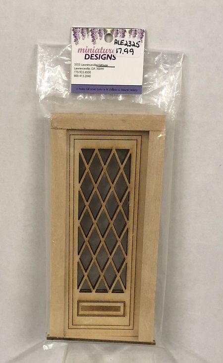 Door with Lattice Work ALE2325