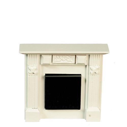 Elizabeth Fireplace, White AZT5744