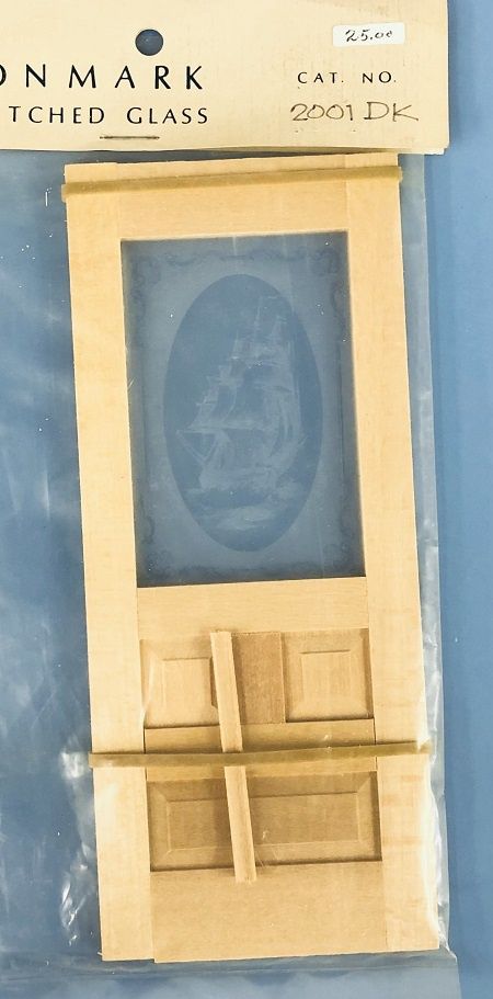 Etched Door with Ship Design DK2001noon