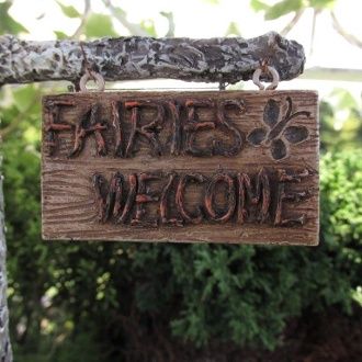Fairies Welcome Sign For Your Garden wfgFAIWS
