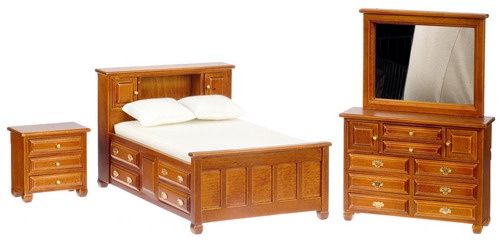 DOUBLE BEDROOM SET/3/WALN T6765