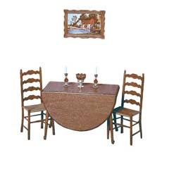 Drop-Leaf Table and Two Chair Kit cb2104