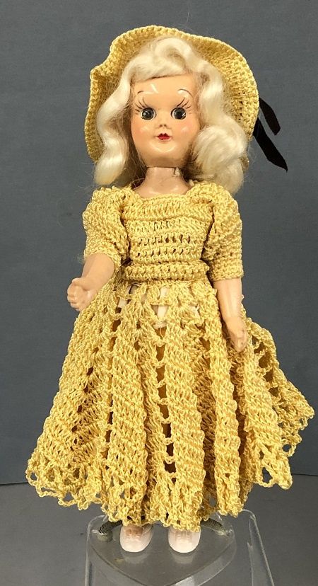 Doll in Crocheted Dress mc01572