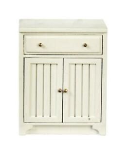 Dolls House White Base Unit Bottom Cabinet JBM Miniature Kitchen j9044w