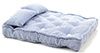 Double Mattress with Pillows, Blue/White CLA99500