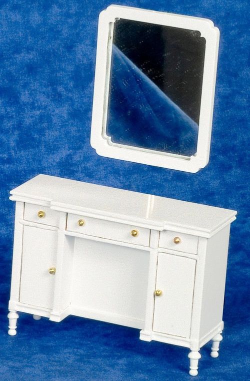 Dresser w/Mirror/White/Set T5483
