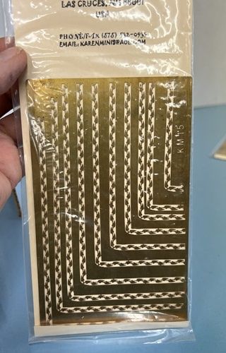 Engraved Brass Cherry Bush Vines km015