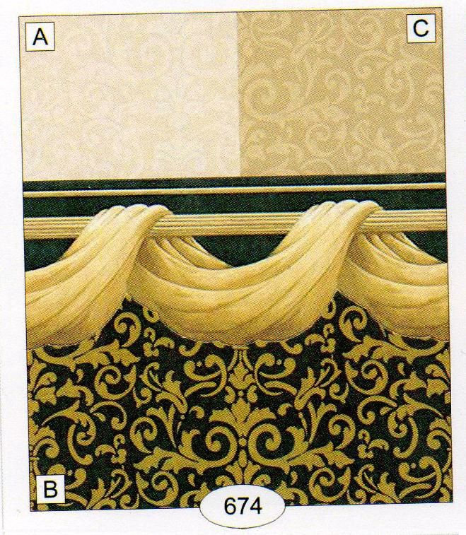 Fabric Swag 674 wal674