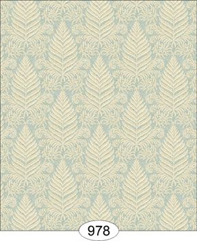 Fern Damask - Blue WAL0978