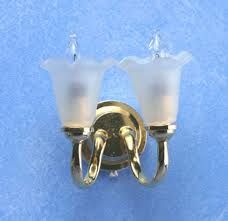 Double Frosted Tulip Wall Sconce HW2332