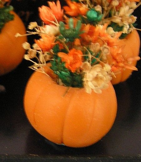 Dried Flower Arrangement in Pumpkin ala590