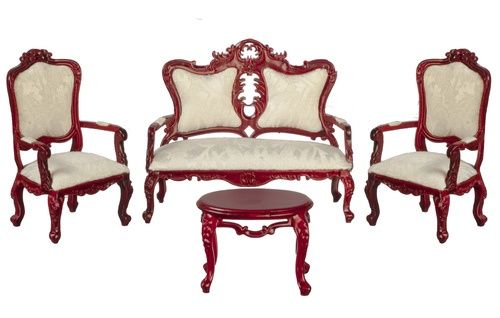 Fancy Victorian Living Room Set b7759